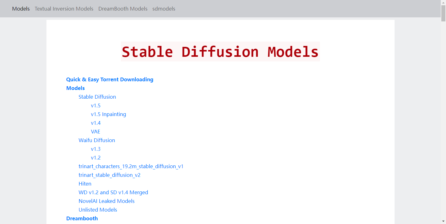 Stable Diffusion Models（2）