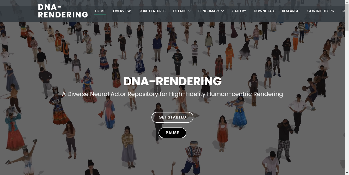 DNA-RENDERING数字人库