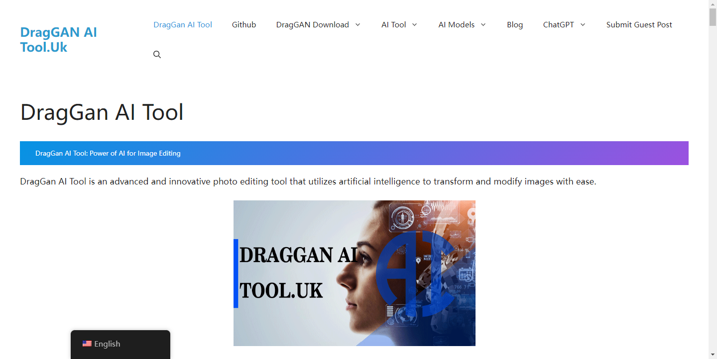 Explore AI: DragGAN AI Tool.Uk
