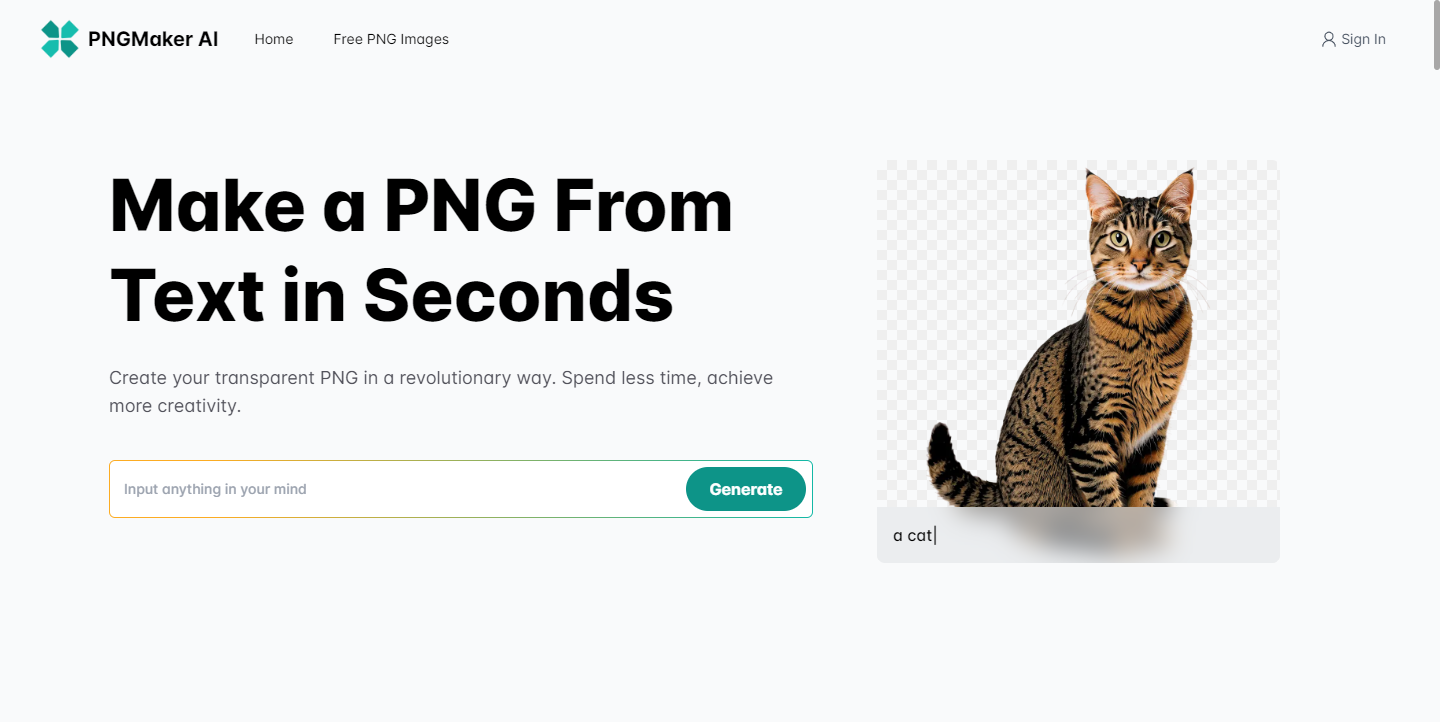 Make PNG from text in seconds