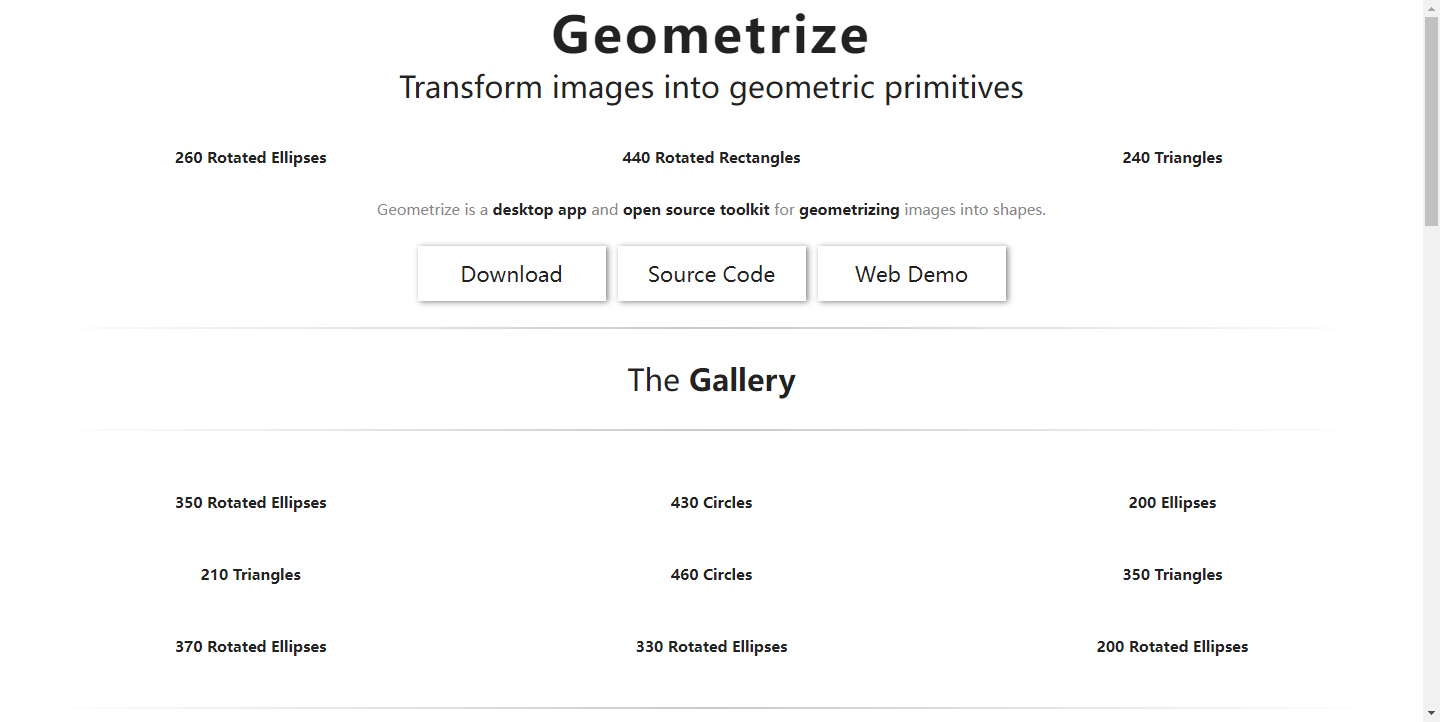 Geometrize—把图像几何化处理