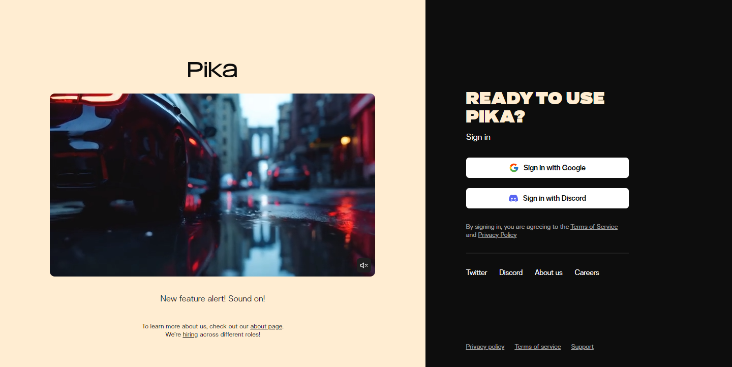 Pika – 全网爆火AI视频生成工具