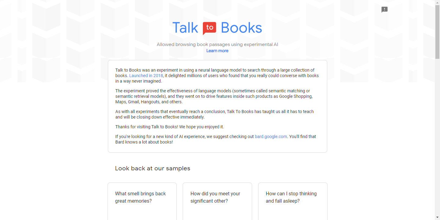 Talk To Books