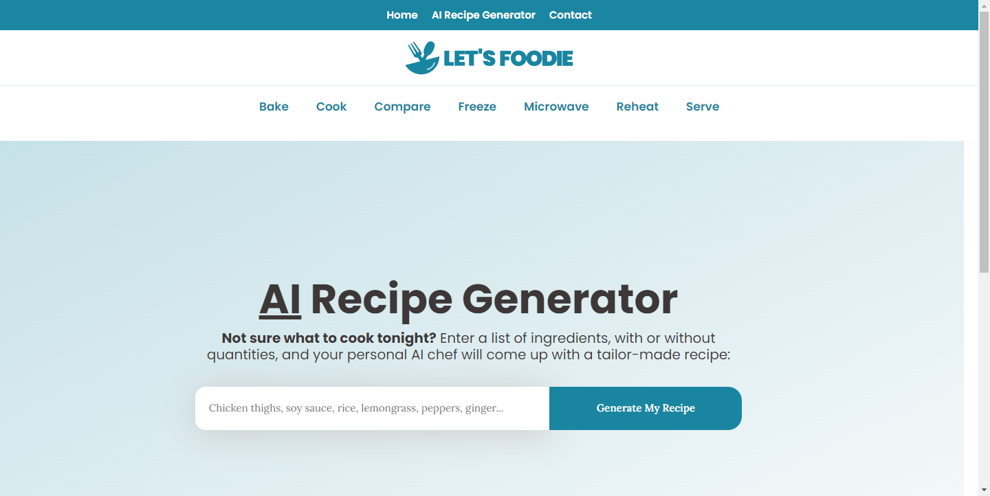 Recipes By AI