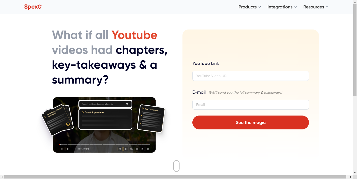 Youtube Summarizer by Spext