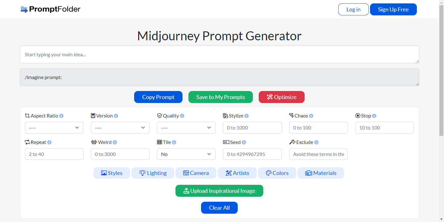 MidJourney Prompt Generator by Noonshot